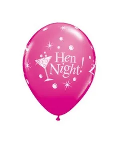 Lánybúcsú Hen Night léggömb, lufi 6 db-os 12 inch (30cm)
