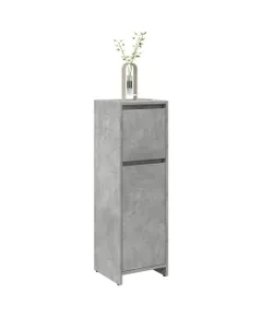 betonszürke forgácslap fürdőszobaszekrény 30 x 30 x 95 cm