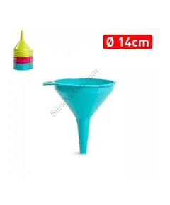 14 cm-es színes műanyag tölcsér