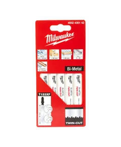 Milwaukee Bimetál szúrófűrészlapok 2 fogosztású 91/2,5/1,8 mm (Fémhez) 5db