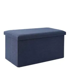 Ülésre alkalmas tárolódoboz, ülőke sötétkék (storage-box-76-darkblue)