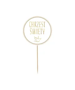 Chrzest Święty torta dekoráció 14 cm