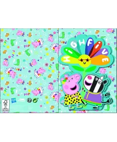 Peppa malac Highfive 3D pop-up 3D üdvözlőkártya + boríték