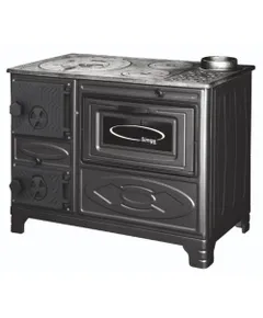 Hunor 305/304 XL fekete sparhelt (jobbos)