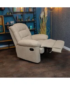 Manuális fekvőfotel, relax fotelágy bézs szövet (JNF-MANUAL-BEIGE) JN-R8053A51