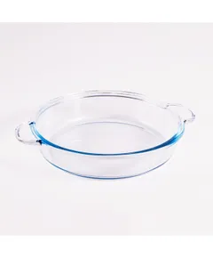 BORCAM kerek hőálló üvegedény fogóval 1.850ml, 390*256*54mm