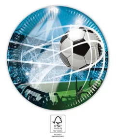Focis Soccer Fans papírtányér 8 db-os 20 cm FSC