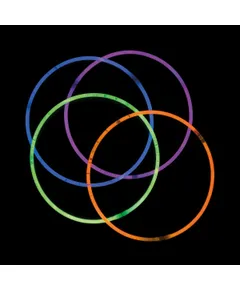 Világító színes Colorful nyaklánc szett 4 db-os 56 cm