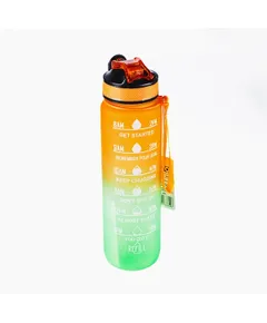 TOO KT-400 1000ml-es színátmenetes motivációs kulacs idézetekkel és időskálával