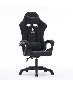 Warrior gamer szék, forgószék fekete szövet (BASIC-1-921-BLACK)