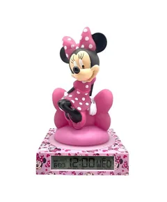Disney Minnie Chic 3D éjszakai lámpa és ébresztőóra