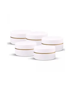 Tégely 5ml arany csíkkal 1db