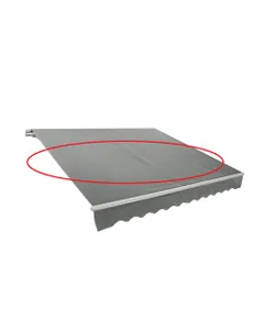 ROJAPLAST tartalék ponyva falra szerelhető 2,95 x 2 m-es napellenzőhöz- KIEGÉSZÍTŐ - szürke