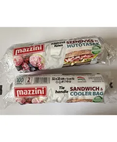 MAZZINI 105050 32x25cm köthető 2L 100db szendvics és hűtőtasak