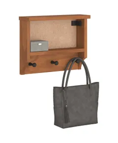 SANDNES tömör fenyőfa falra szerelt kabátállvány 45x12x35 cm