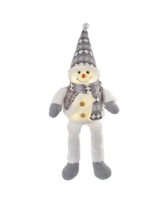 Emos DCFW02 31 cm, 3× AA beltéri meleg fehér LED karácsonyi ülő hóember