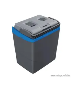 Crivit CEK 29 B5 CoolBox ECO Hálózati / autós elektromos hűtőtáska fűtés funkcióval, 29 literes, szürke / sötétkék