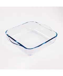 BORCAM négyzetes hőálló üvegedény fogóval  1.950ml, 256*220*60mm