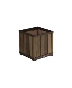 Keter Deco Square Walnut műanyag virágláda 45,5 x 45,5 x 45,5 cm