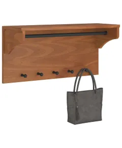 SANDNES tömör fenyőfa falra szerelt kabátállvány 87x30x42 cm