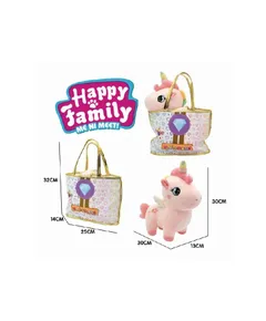 Happy Family Plüss Unikornis Táskával - Aranyos és Oktató
