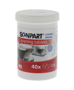 Scanpart 2790000220 kávéfözőhöz 2 fázis 3,5 g 15 mm 40db  tisztítótabletta