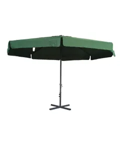 ROJAPLAST Standard napernyő, talp nélkül - zöld - ø 400 cm