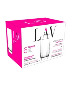 LAV Tuana Long Drink 330ml koktélos pohár szett 6 darabos LV-TUA25F