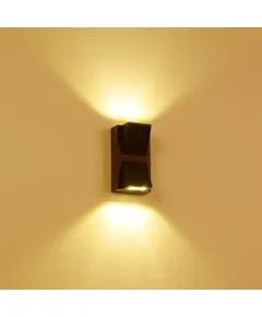 Kültéri fali LED lámpa 6W fekete IP65 vízálló (OUTDOOR-LED-1007-BLACK-3000K)