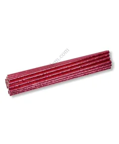 Pink színű papír szívószál 25 db