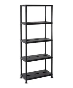 Toomax Universal pro 73-5 műanyag ötszintes polc - fekete